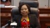 Monica Mutsvangwa, umphathintambo wohlangothi olubona ngokwethulwa kwemibiko.