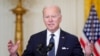 Presidenti Biden duke folur për Ukrainën nga Shtëpia e Bardhë (15 shkurt 2022)