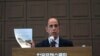 Tomás Ojea Quintana, utusan khusus PBB untuk HAM di Korea Utara, dalam konferensi pers di Seoul, Korea Selatan, 23 Februari 2022. (AP Photo/Ahn Young-joon)
