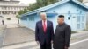 U.S. President Donald Trump meets with North Korean leader Kim Jong Un at the demilitarized zone separating the two Koreas, in Panmunjom, South Korea, June 30, 2019.