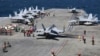 Gugus Tempur USS Ronald Reagan dalam persiapan latihan militer sebelumnya (foto: dok).