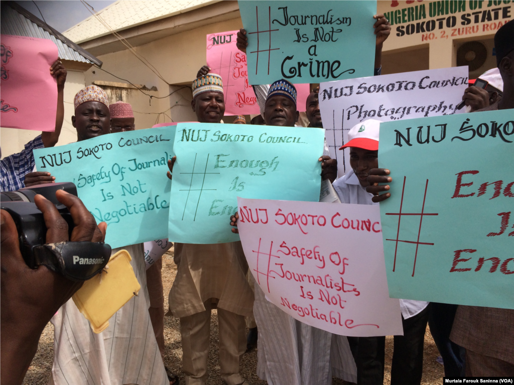 Kungiyar 'Yan Jaridu Sun Yi Zanga Zanga A Sokoto