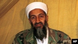 Foto arsip tanpa tanggal ini menunjukkan pemimpin Al-Qaida Osama bin Laden di Afghanistan