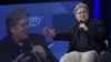 White House strategist Stephen Bannon speaks during the Conservative Political Action Conference (CPAC) in Oxon Hill, Maryland, Feb. 23, 2017.