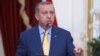 Turkey's President Recep Tayyip Erdogan speaks at a joint media briefing with Indonesia's President Joko Widodo at the presidential palace in Jakarta, Indonesia, July 31, 2015.