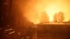 Firefighters battle flames during the Eaton Fire in Pasadena, Caliornia, Jan. 7, 2025.
