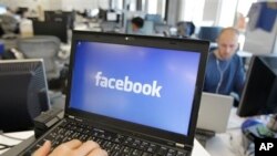 Situasi di kantor pusat Facebook di Menlo Park, California. 