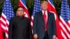 Президент США Дональд Трамп на зустрічі з лідером Північної Кореї Кім Чен Ином на острові Сентоса, в Сінгапурі, 12 червня, 2018 року
