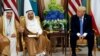 Emir of Kuwait Sabah Al-Ahmad Al-Jaber Al-Sabah meets with U.S. President Donald Trump in Riyadh, Saudi Arabia, May 21, 2017. 