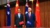 Australia's Prime Minister Malcolm Turnbull stands with Chinese Premier Li Keqiang before the start of an official signing ceremony at Parliament House in Canberra, Australia, March 24, 2017. 
