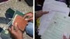 Some of the 150 seized passports collected during the raids are shown at left. At right are some of the banking, education and other identification documents seized during the raids. (Photos courtesy of U.S. Department of State)