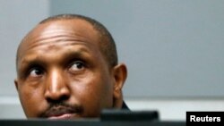Bosco Ntaganda ezwui etumbu ya boloko ya mibu tuku misato na CPI (Cour pénale international), La Haye, Pays-Bas, 8 juillet 2019.