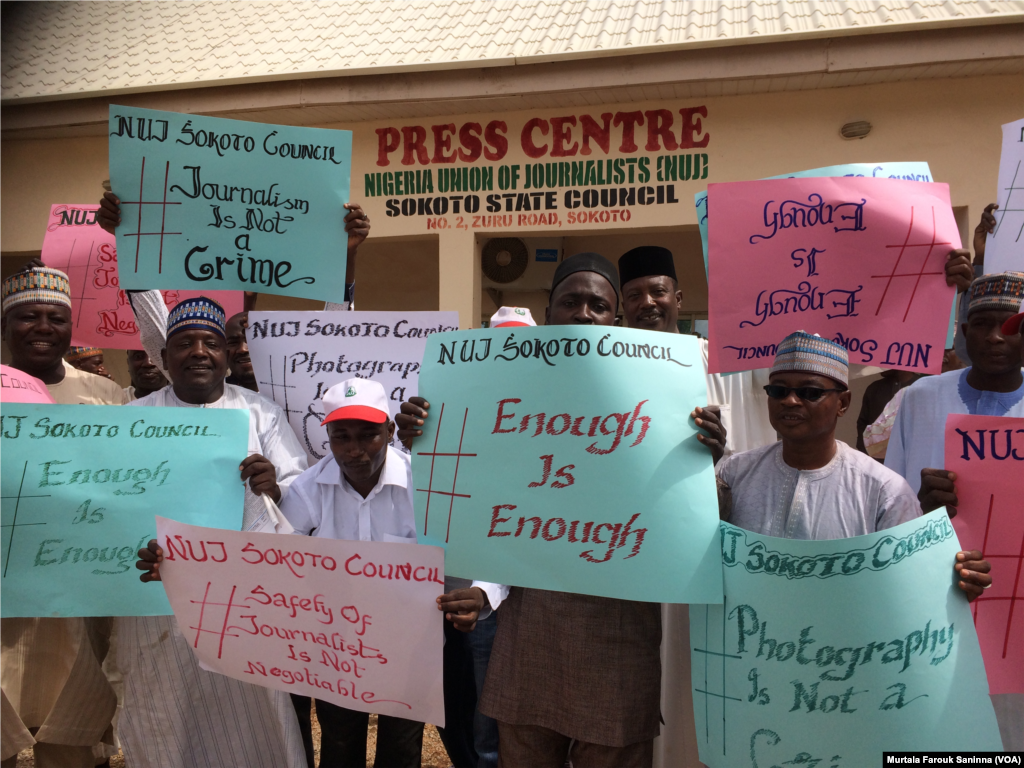 Kungiyar 'Yan Jaridu Sun Yi Zanga Zanga A Sokoto