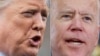 Kombinasi foto Presiden Donald Trump, kiri, dan calon presiden dari Partai Demokrat Joe Biden. (Foto: AFP )