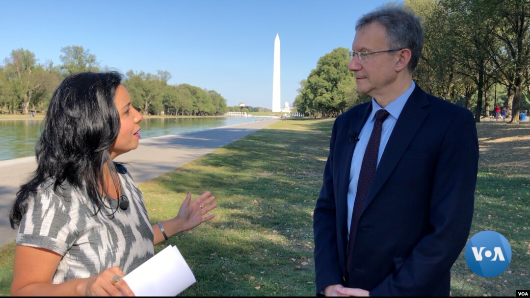 U.S. Ambassador Daniel Rosenblum to Uzbekistan, talking to VOA's Navbahor Imamova in Washington, September 25, 2019